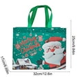 thumbnail image 3 of Wuztai Christmas Non-woven Gift Bags, Gold Red Purple Green Army Green Present Packaging, Holiday Party Favor Containers, 3 of 6