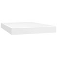 thumbnail image 3 of vidaXL Box Spring Bed with Mattress White 137x190 cm Full Faux Leather, 3 of 5
