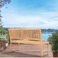 thumbnail image 3 of Teak Wood Castle Outdoor Patio & Garden Bench without Arms, 5 foot, 3 of 5