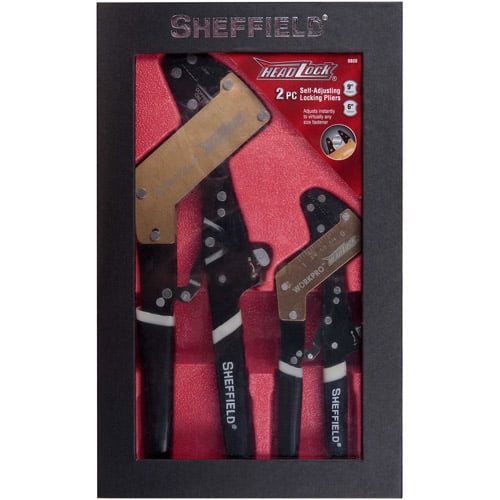 Sheffield 2Piece SelfAdjusting Locking Pliers BrickSeek