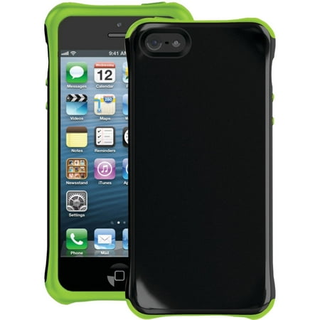 Ballistic AP1085-A005 Aspira Series Case for iPhone 5 - 1 Pack - Retail Packaging - Black/Lime