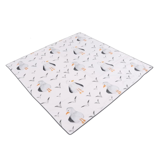 Trona para bebé, tapete Splat multiusos, gran resistencia al deslizamiento, lavable, portátil, tapete de Picnic para bebés y niños pequeños