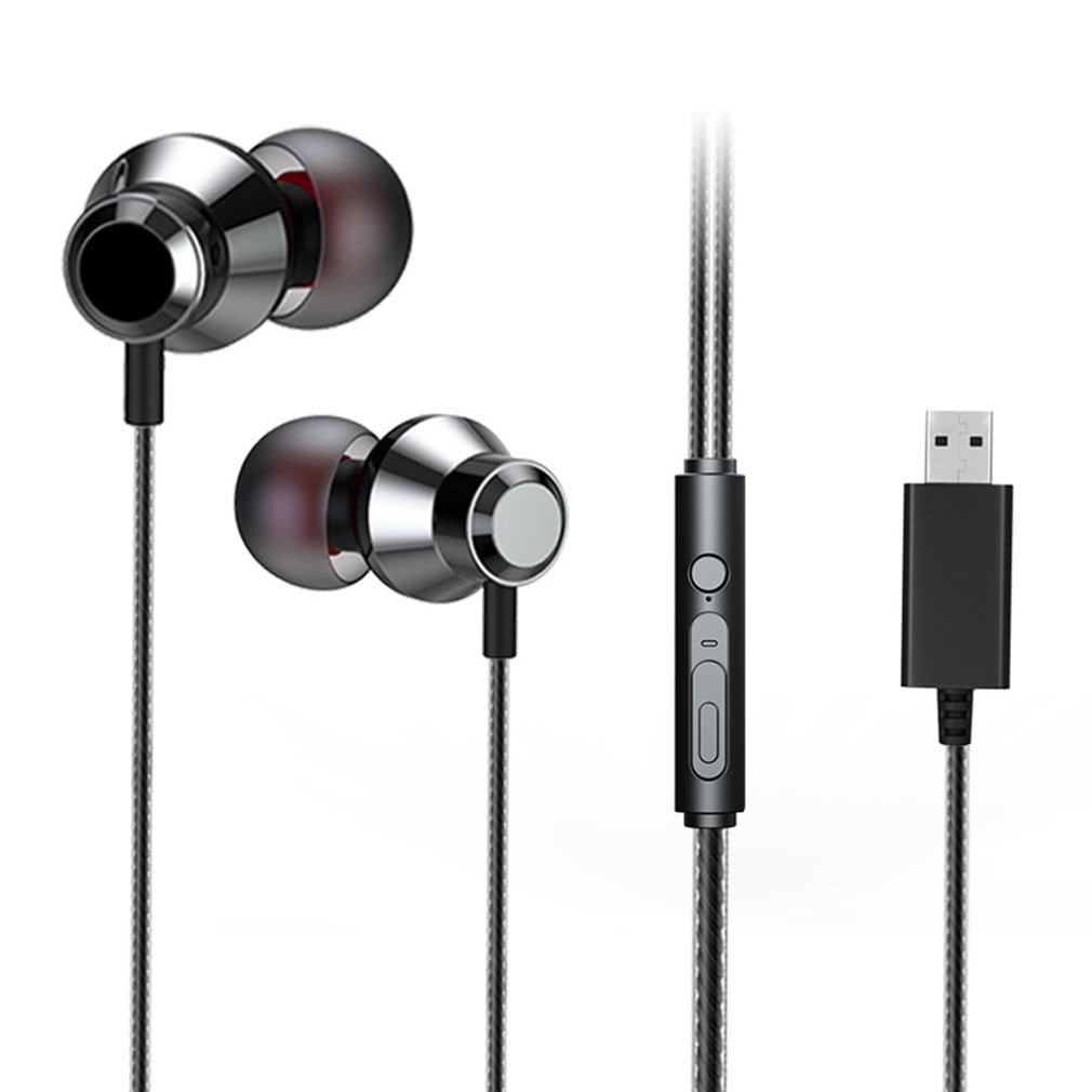 USB Earphones With Microphone Noise 