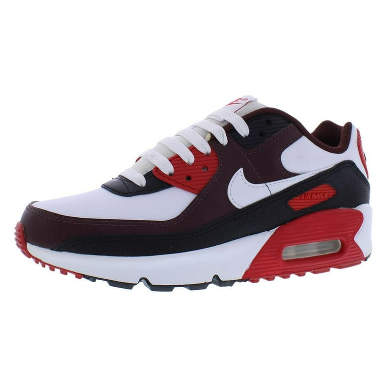 Nike Air Max 90 GS Boys Shoes Size Color: Burgundy Crush
