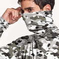 thumbnail image 7 of Xdegoge Men's Leaf & Branch Camo Sun Protection Hoodie Loose Fit Long Sleeve Fishing Shirt Hooded Face Mask Outdoor Adventure Workout Tops for Hiking, 7 of 7