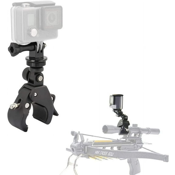 woleyi Gun Sight Motorcycle Handlebar Bicycle Handlebar Camera Bracket, Suitable for GoPro Hero Session XIAOYI 4K SJCAM Yi EKEN Sports Camera Dashcam