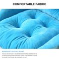 thumbnail image 3 of Matsuzay Cojín de asiento de felpa para silla, soporte para la espalda, almohadilla envolvente para nido, silla de ruedas para coche, sillón, Decoración del hogar Azul oscuro, 3 of 6