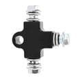 thumbnail image 5 of Acoplamiento de conector en T Manguera de tubo de 3 vías Universal de acero para modificación de motocicleta ATVNegro, 5 of 5