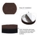 thumbnail image 5 of Almohadillas de fieltro para muebles de 20 piezas, redondas, protector de piso para patas de silla, marrón oscuro, 25 x 5mm, 5 of 7