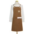 thumbnail image 3 of Kitchen Apron Work Apron Chef Aprons Back Strap Aprons Unisex Chef Apron Work Apron Unisex  Back Straps With 3 Pockets Chef Aprons For Woodworking Painting, 3 of 8