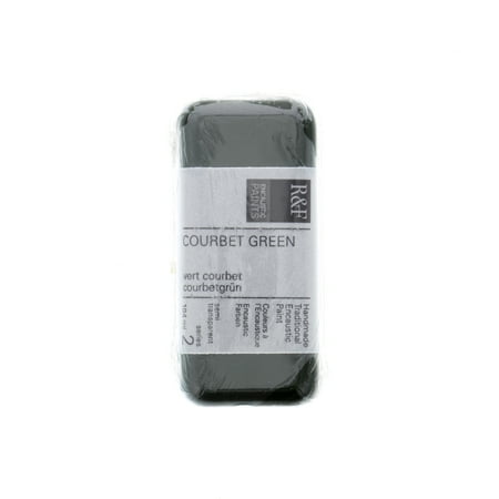 UPC: 0836943001299 | R&F Handmade Paints Encaustic Paint Cake  104ml  Courbet Green