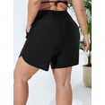 thumbnail image 5 of Charmo Plus Size Swim Shorts for Women High Waisted Board Shorts Tankini Swimsuit Bottom with Pockets, 5 of 7