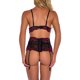 thumbnail image 4 of Conjunto de lencería Sujetador de encaje Panty Ligas Correa Conjunto con aros Tmvgtek para mujer Rojo T L, 4 of 5