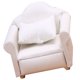 thumbnail image 5 of Sofá de casa de muñecas Mini sofá individual de casa de muñecas Sofá individual de madera en miniatura con almohada, 5 of 7