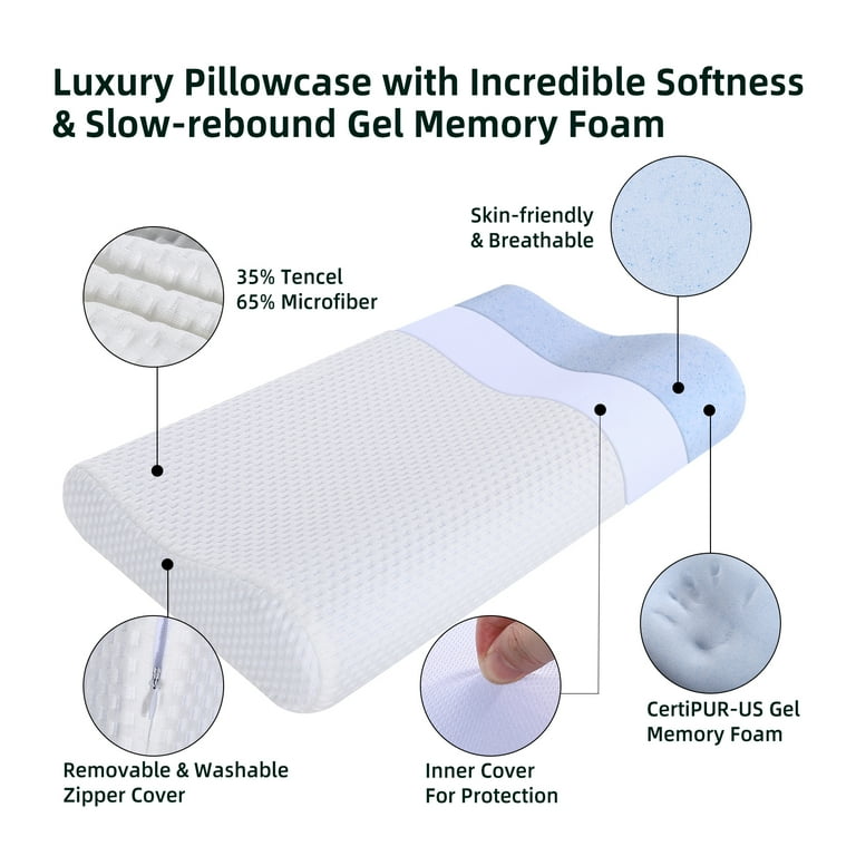 Thin top contour pillow