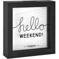 thumbnail image 3 of MCS Hello Weekend Fund Bank Shadowbox, Black Woodgrain, 3 of 6