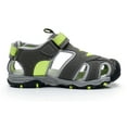 thumbnail image 4 of Apakowa Summer Boys Outdoor Beach Outdoor Athletic Closed-Toe Sandals Kids Sandals (Toddler/Little Kid) Color:GreyGreen, Size:9.5 Toddler, 4 of 7