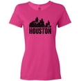 thumbnail image 3 of Inktastic Houston Skyline Grunge Women's T-Shirt, 3 of 5