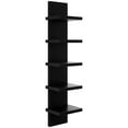 thumbnail image 2 of Elodie 5 Layer Wall Display Organizer Wood Vertical Design Multifunctional Space Saving Black, 2 of 8