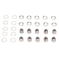 thumbnail image 2 of 3 Pin XLR Male Jack Socket Connector, D Series Size Heavy Duty Flexible 10 Set XLR Cable Male Socket Base  For Mic, 2 of 8