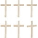 thumbnail image 1 of 6 cruces de madera para pared, color beige, pequeñas, para oración, decoración colgante para el hogar, ideales para Pascua, meditación, bodas, fiestas, Navidad y como regalo. Medidas: 6,9 x 11,9 cm., 1 of 9