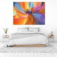 thumbnail image 3 of Mudket Colorful Abstract Flower Canvas Wall Art, Framed Floral Print, Ready to Hang Wall Decor for Living Room Bedroom, Modern Vibrant Botanical Artwork - 12"L x 8"W, 3 of 10