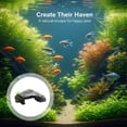 thumbnail image 6 of Aquarium Ornament, 6.9 in Resin Rock Cave, Fish Tank Decoration, Terrarium Hide, Reptile Cave, Basking Platform, Simulation Mountain View, Pets Hiding Habitat, 6 of 8