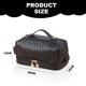 thumbnail image 2 of Bolsas de maquillaje para cosméticos de gran capacidad para mujeres y niñas, bolsas de cosméticos de viaje impermeables de cuero PU, 2 of 5