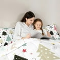 thumbnail image 4 of Manfei Merry Christmas 7-Piece Twin Bedding Sets,Colorful Xmas Tree Bedding Comforter Set,White Black Gray Sheet Sets For Teens,Ultra Soft Home Decor Reversible, 4 of 8