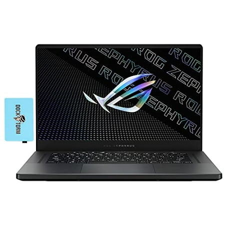 ASUS ROG Zephyrus G15 15.6" 2K QHD 165Hz Slim Eclipse Grey Gaming Laptop (AMD Ryzen 9 5900HS 8-Core, 16GB RAM, 512GB SSD, RTX 3060 (6GB), RGB KYB, WiFi 6, BT5.1, Win 10 Home) w/Hub