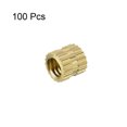 thumbnail image 3 of Inserciones de tuerca roscadas estriadas de latón M4 x 5mm(L) x 5mm(OD) 100 Pcs, 3 of 3
