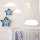 thumbnail image 5 of Billuyoard 338 Pieces Dark Night Glowing Wall Decal Decoration Star Moon Ceiling Stickers Decorative for Home Living Room Dormitory Decoración del hogar Billuyoard BFH000475-00, 5 of 6