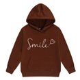 thumbnail image 6 of SNKSDGM Girls Easter Outfit Girl Easter Outfits for Girls Size 8 Children Kids Boys and Girls Long Sleeve Letter Printed Lightweight Hoodie Sweatshirts and Long Pants Set Outfit, 6 of 7
