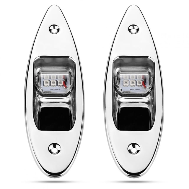 LED Navigation Lights, 360 Degree 12V LED Navigation Light, Side Bow For Marine Boat Yacht Bow Side/Port/Starboard/Pontoons