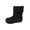 Black, variant on Girlss Flat Shoes Suede Slip On Casual Ankle Boots with Ring Buckle and Side Zipper