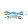 thumbnail image 1 of LEEYNEER Drone Fan Light 4 Fan With Lights 2025 New Plug In Ceiling Fan 20” Ceiling Remote 60W 3 Color Dimmable Led 4 Styles For Living Room 1 Fan Light Clearance, 1 of 8