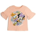 thumbnail image 2 of Disney Daisy Duck Minnie Mouse T-Shirt and Chambray Shorts Outfit Set Toddler to Big Kid, 2 of 5