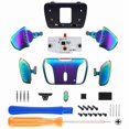 thumbnail image 2 of Turn RISE & RISE4 to RISE4 RMB Kit – Real Metal Buttons Version K1 K2 K3 K4 Back Buttons & Remap PCB Board for PS5 Controller eXtremeRate RISE & RISE4 Remap kit - Metallic Rainbow Aura Blue & Purple, 2 of 6