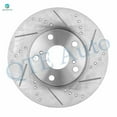 thumbnail image 2 of Front Drilled Slotted Brake Disc Rotors 275mm For 1992-2001 Lexus ES300, 2 of 6