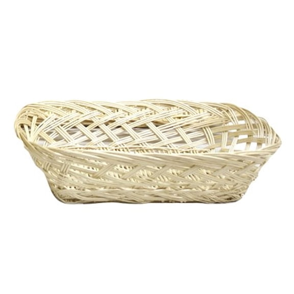 An Open Weave Rectangular Willow Basket