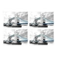 thumbnail image 2 of MKHERT Vintage Tower Bridge On River Thames in London England Placemats Table Mats for Dining Room Kitchen Table Decoration 12x18 inch,Set of 4, 2 of 4
