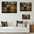 thumbnail image 4 of Designart "The Majestic Moose of Canada III" Animals Print on Natural Pine Wood, 4 of 5