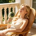 thumbnail image 6 of Foldable Handheld Fan Digital Display USB Rechargeable Neck Hanging Fan Strong Wind Cooling Fan, Foldable LED Display Portable Fan, For Travel Camping Office Commuting Outdoor Use, 6 of 6
