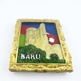 thumbnail image 2 of shiyou-Baku Azerbaijan Fridge Magnet Travel Souvenir Kitchen Refrigerator Decoration Magnetic Sticker Hand Painted Craft Collection, 2 of 4