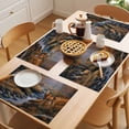 thumbnail image 5 of Placemat Set of 4 Forest River Placemats for Dining Table Deer Washable Table Mats for Kitchen and Party Decor Indoor & Outdoor Use, 5 of 8