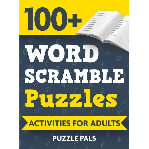 100 Word Scramble Puzzles: Activities For Adults, (Hardcover)