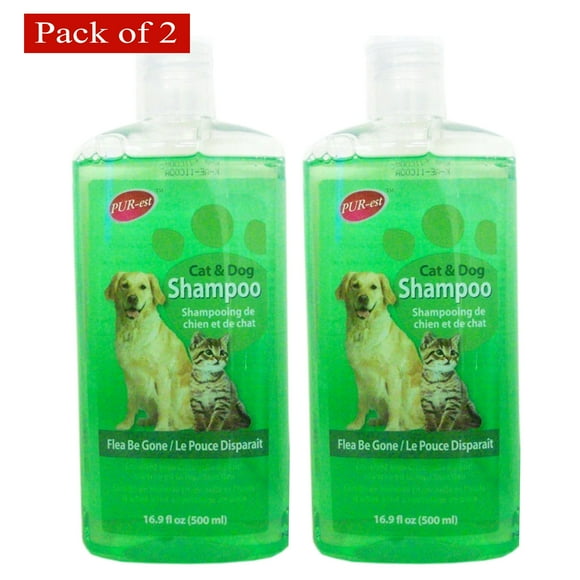 Purest Pet Shampoo For Cat & Dog-Flea Be Gone 500ml (Pack of 2) $12.49 ea.