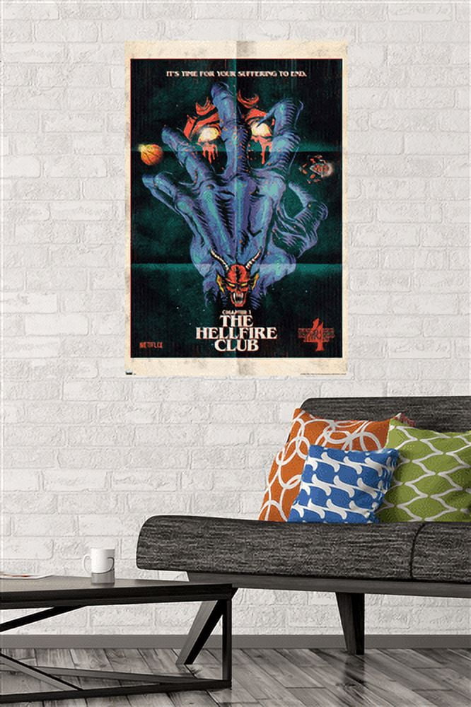 Netflix Stranger Things: Season 4 - The Hellfire Club Wall Poster, 22.375" x 34"