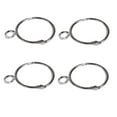 thumbnail image 4 of WHAMVOX  20 Pcs Curtain Hooks Grommets for Curtains Rings Silver Shower, 4 of 8