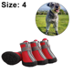 thumbnail image 2 of Botas impermeables para perros, zapatos de nieve para invierno y lluvia para cachorros con tira reflectante, suela de goma antideslizante suave y cómoda, 4 Uds. MFZFUKR CPB-DE-LYY1858-9, 2 of 5
